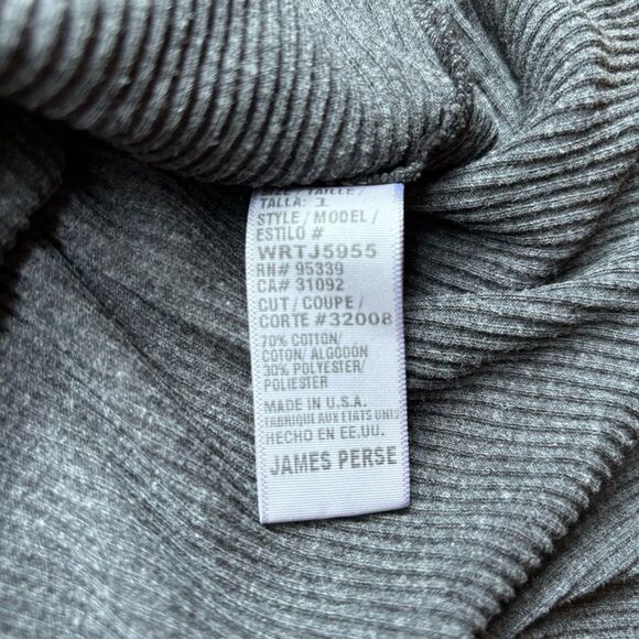 James Perse High Waisted Maxi Rib Skirt Black 1 - Picture 2 of 4